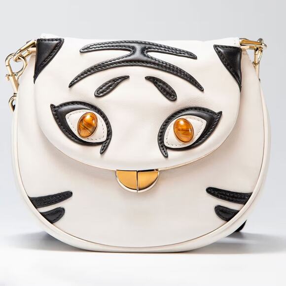 FURLA Women's Leather Shoulder Bag In Talco - NWT - Picture 2 of 10